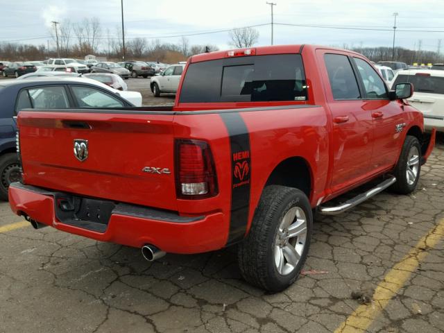 1C6RR7MT6GS181332 - 2016 RAM 1500 SPORT RED photo 4