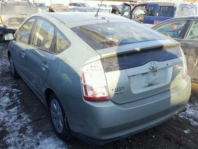 JTDKB20U873261368 - 2007 TOYOTA PRIUS GREEN photo 3