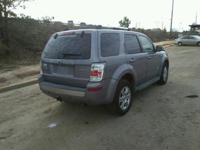 4M2CU97108KJ24056 - 2008 MERCURY MARINER PR GRAY photo 4