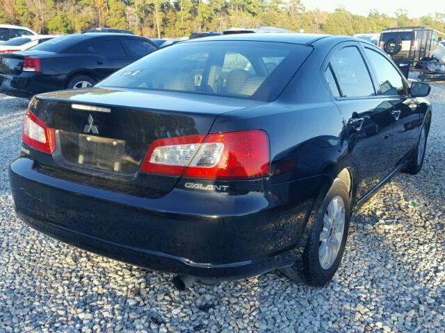 4A32B2FFXBE008524 - 2011 MITSUBISHI GALANT FE BLACK photo 4