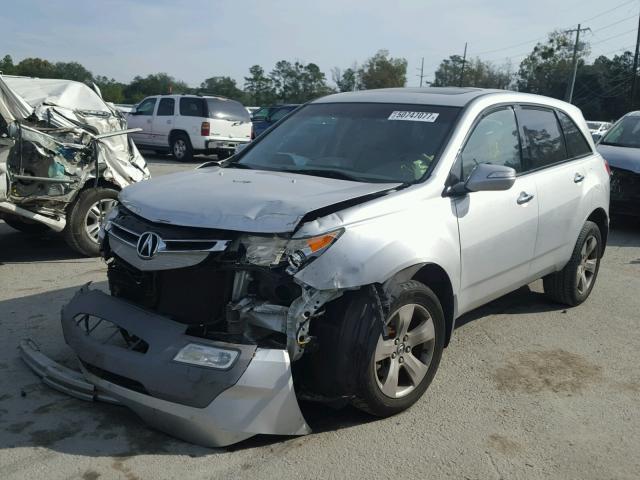 2HNYD28867H538313 - 2007 ACURA MDX SPORT SILVER photo 2