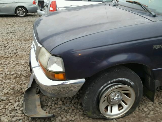 1FTYR10C2XUB09913 - 1999 FORD RANGER BLUE photo 9