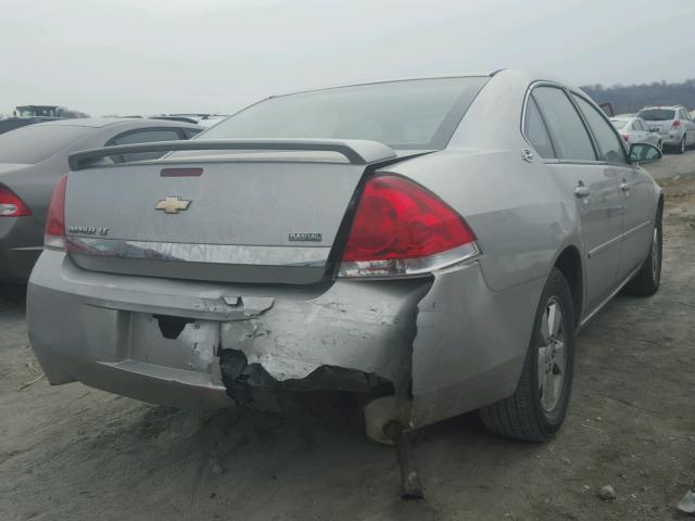 2G1WT58K179186550 - 2007 CHEVROLET IMPALA LT SILVER photo 4