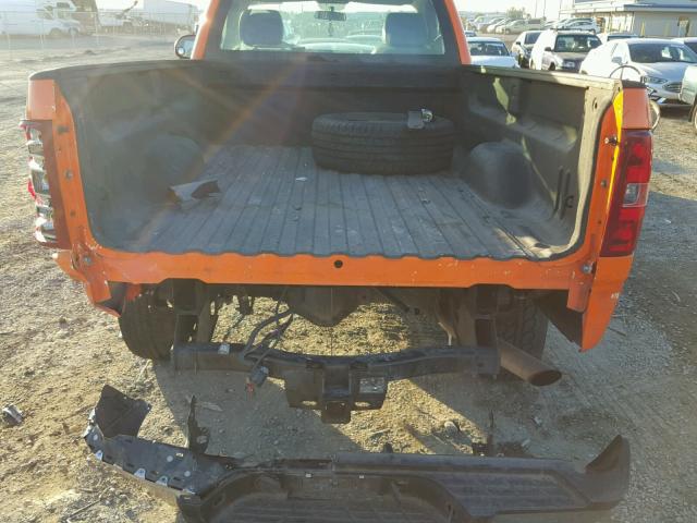 1GC0CVCG9EF155096 - 2014 CHEVROLET SILVERADO ORANGE photo 6