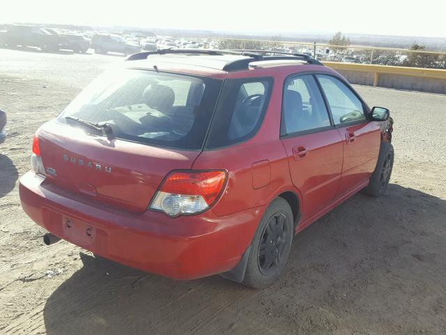 JF1GG655X4H811433 - 2004 SUBARU IMPREZA TS RED photo 4