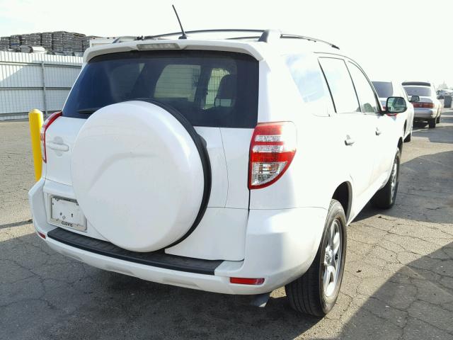 JTMZF4DV7BD030658 - 2011 TOYOTA RAV4 WHITE photo 4