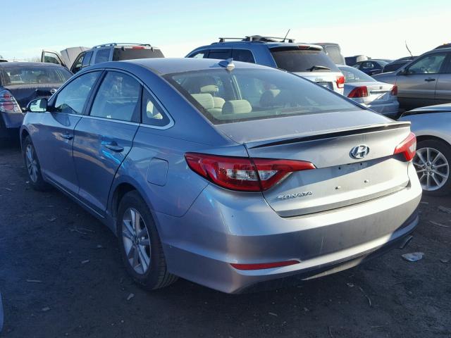 5NPE24AFXHH503110 - 2017 HYUNDAI SONATA SE GRAY photo 3