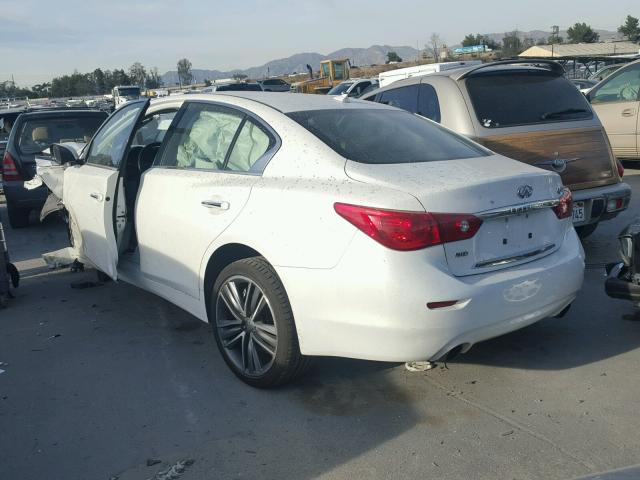 JN1BV7AR1EM684639 - 2014 INFINITI Q50 BASE Blanco foto 3