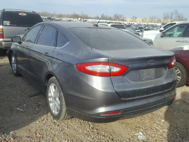 3FA6P0H72DR192010 - 2013 FORD FUSION SE GRAY photo 3