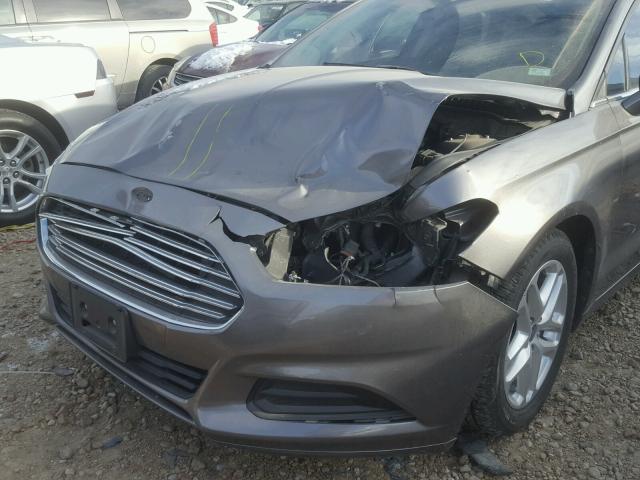 3FA6P0H72DR192010 - 2013 FORD FUSION SE GRAY photo 9