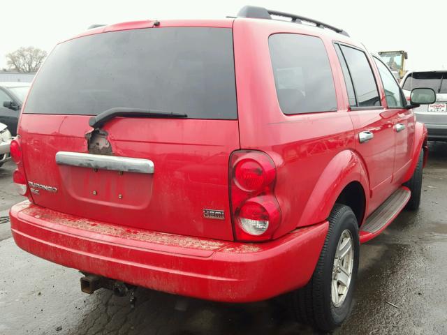 1D4HB48D65F568742 - 2005 DODGE DURANGO SL RED photo 4