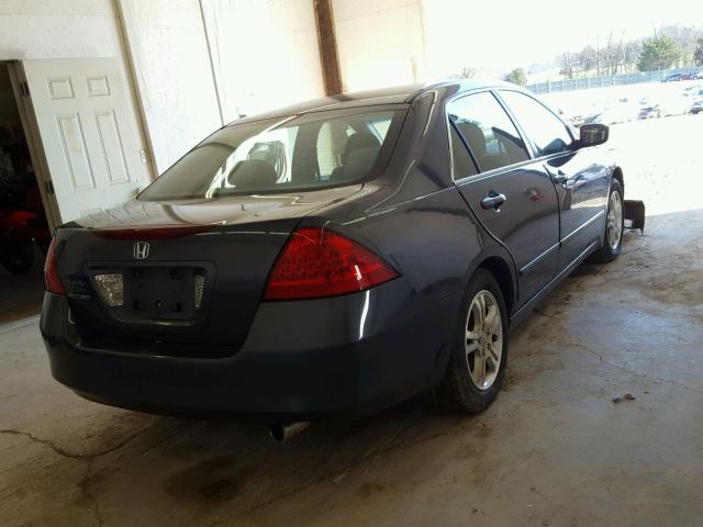 1HGCM56367A129902 - 2007 HONDA ACCORD SE BLUE photo 4