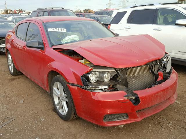 1C3CDZAB4EN234484 - 2014 DODGE AVENGER SE RED photo 1