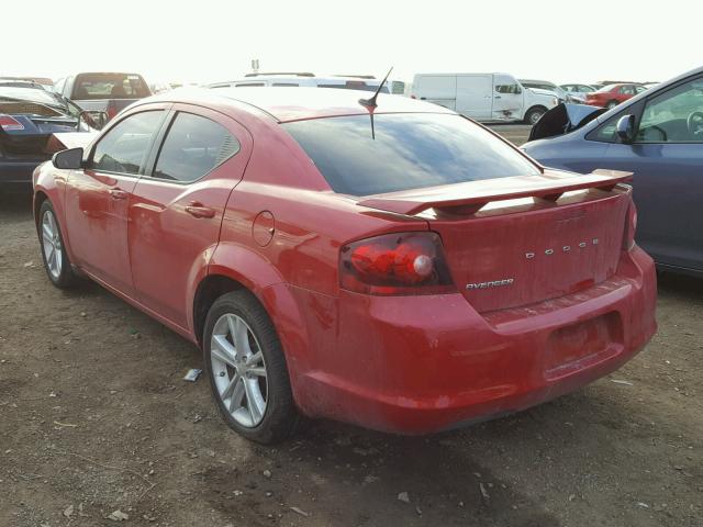 1C3CDZAB4EN234484 - 2014 DODGE AVENGER SE RED photo 3