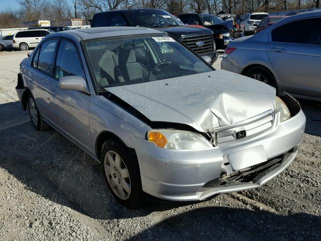 1HGES26711L046566 - 2001 HONDA CIVIC EX SILVER photo 1