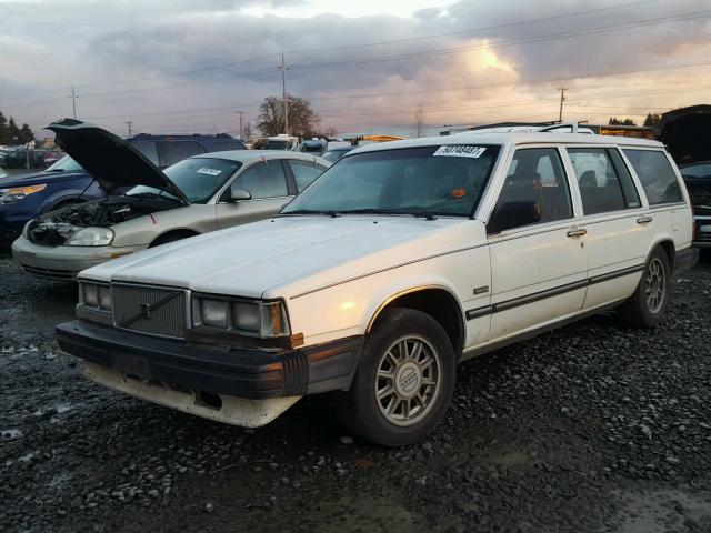 YV1FX8857G1039901 - 1986 VOLVO 740 GLE WHITE photo 2