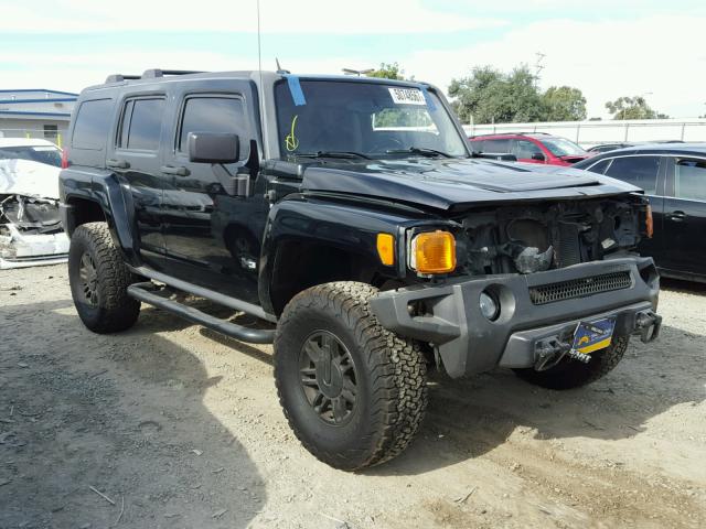 5GTDN13E878190800 - 2007 HUMMER H3 BLACK photo 1