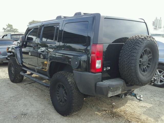 5GTDN13E878190800 - 2007 HUMMER H3 BLACK photo 3