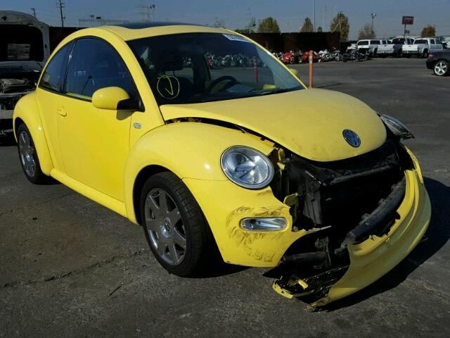 3VWDD21C31M437951 - 2001 VOLKSWAGEN NEW BEETLE YELLOW photo 1