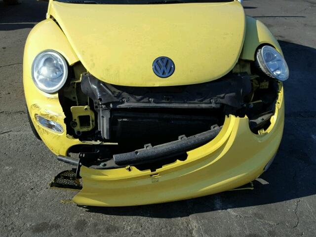 3VWDD21C31M437951 - 2001 VOLKSWAGEN NEW BEETLE YELLOW photo 9