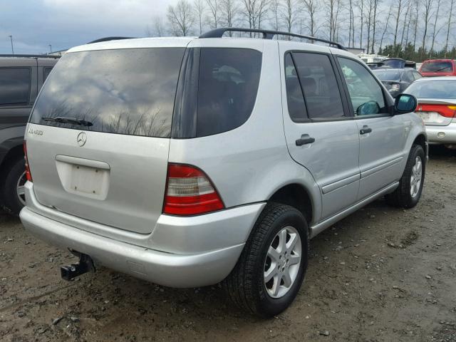 4JGAB72E8XA127630 - 1999 MERCEDES-BENZ ML 430 SILVER photo 4