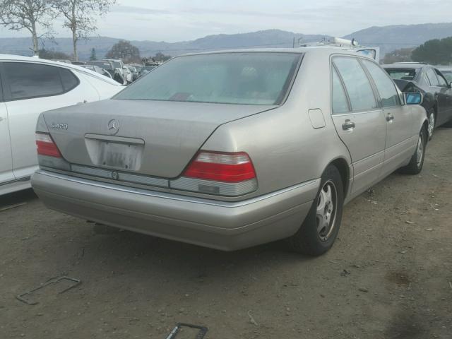 WDBGA43G3WA398236 - 1998 MERCEDES-BENZ S 420 GOLD photo 4