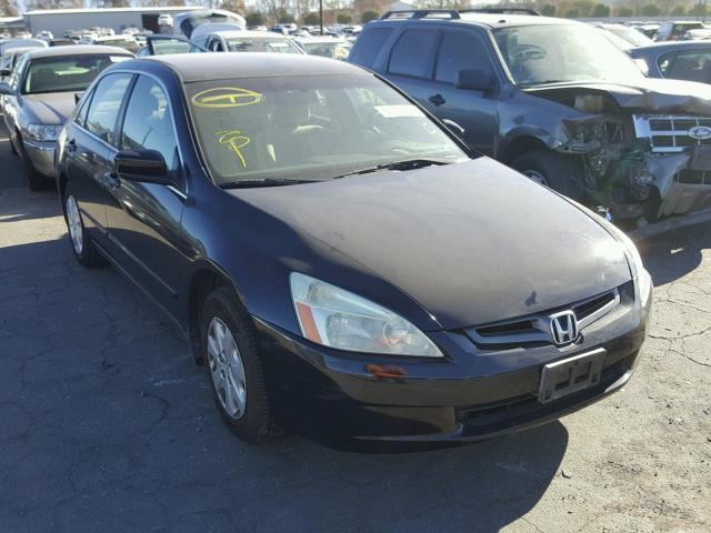 1HGCM56364A017760 - 2004 HONDA ACCORD LX BLACK photo 1