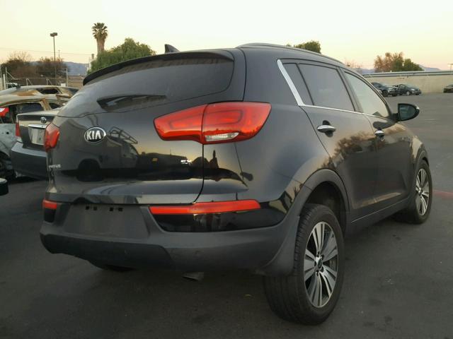 KNDPC3AC0E7576847 - 2014 KIA SPORTAGE E BLACK photo 4