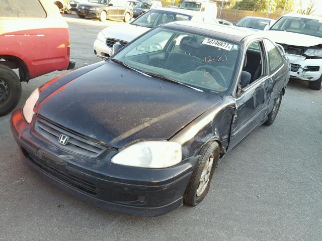 1HGEJ8145XL043150 - 1999 HONDA CIVIC EX BLACK photo 2