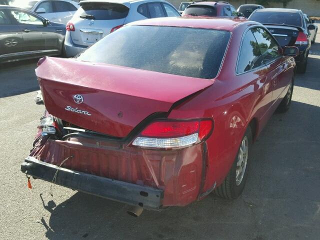 2T1CG22P3YC301958 - 2000 TOYOTA CAMRY SOLA RED photo 4