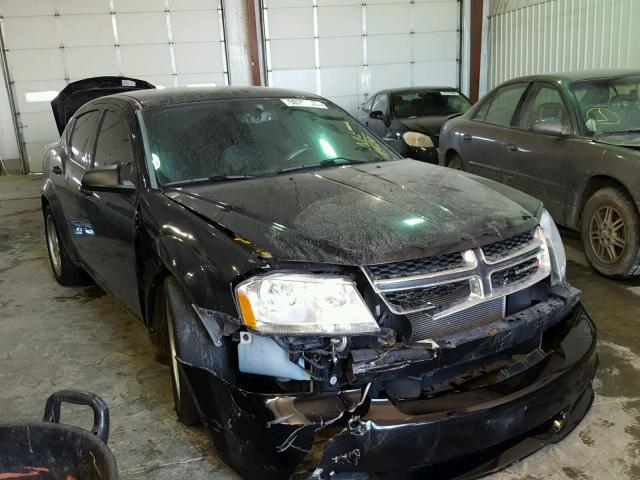 1C3CDZAB2DN576076 - 2013 DODGE AVENGER SE BLACK photo 1