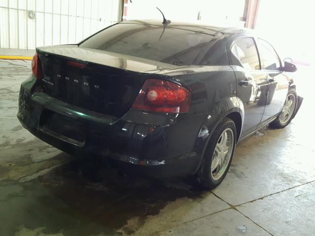 1C3CDZAB2DN576076 - 2013 DODGE AVENGER SE BLACK photo 4