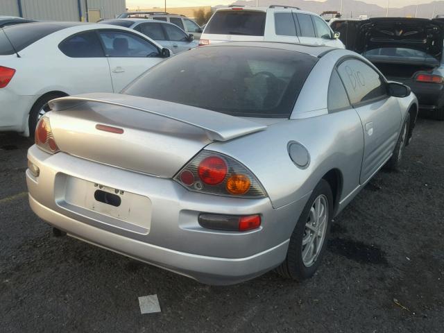 4A3AC44G92E060601 - 2002 MITSUBISHI ECLIPSE GS SILVER photo 4