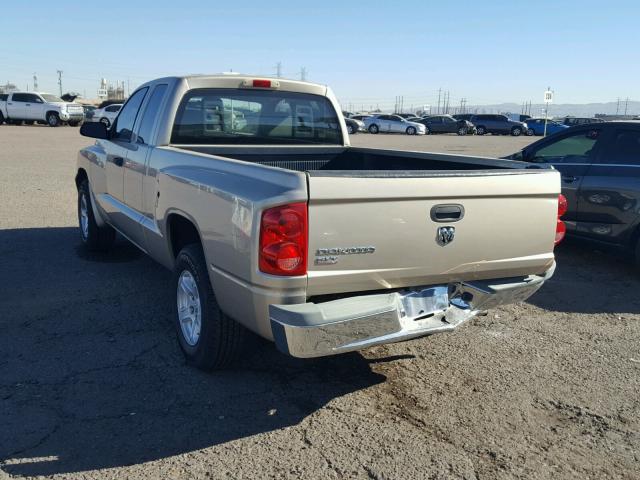 1D7HE42K85S293836 - 2005 DODGE DAKOTA SLT GOLD photo 3