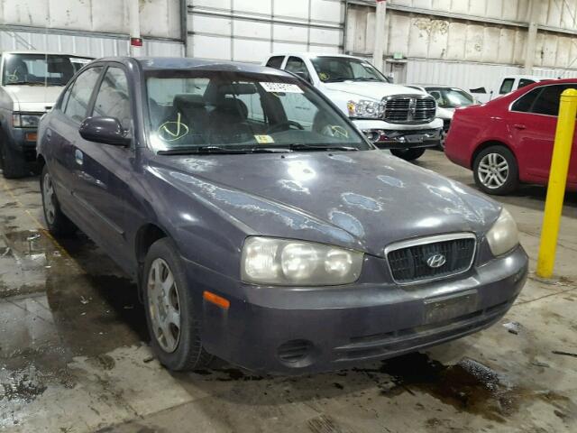 KMHDN45D42U352947 - 2002 HYUNDAI ELANTRA GL PURPLE photo 1