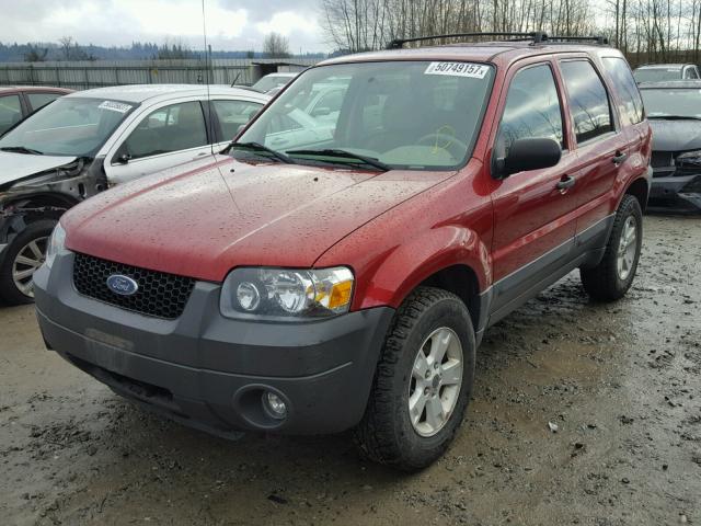 1FMYU93155DA12611 - 2005 FORD ESCAPE XLT RED photo 2