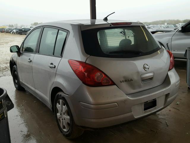 3N1BC13E89L376753 - 2009 NISSAN VERSA S SILVER photo 3