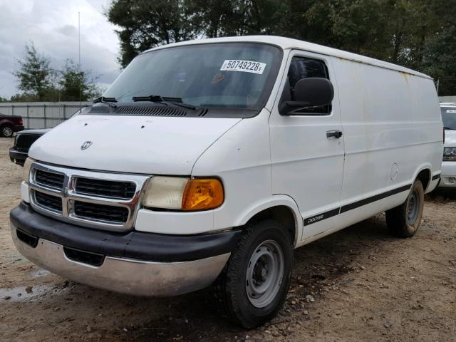 2B7JB21Y0YK109017 - 2000 DODGE RAM VAN B2 WHITE photo 2