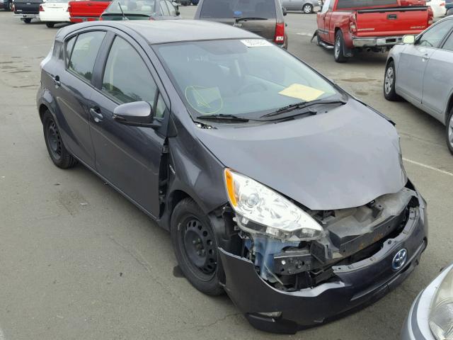 JTDKDTB37D1548597 - 2013 TOYOTA PRIUS C GRAY photo 1