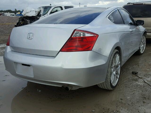 1HGCS11808A027966 - 2008 HONDA ACCORD EXL SILVER photo 4