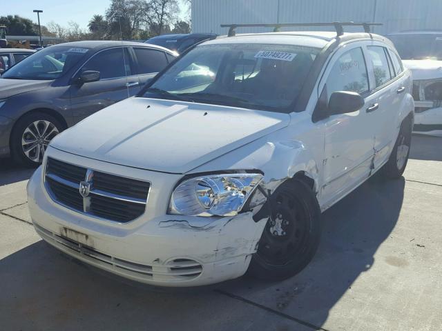 1B3HB48B87D509347 - 2007 DODGE CALIBER SX WHITE photo 2