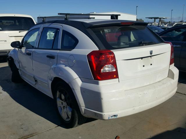 1B3HB48B87D509347 - 2007 DODGE CALIBER SX WHITE photo 3