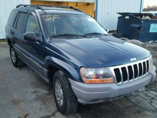 1J4GW48S91C639434 - 2001 JEEP GRAND CHER BLUE photo 1