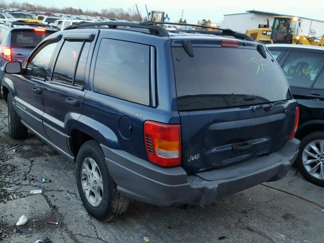 1J4GW48S91C639434 - 2001 JEEP GRAND CHER BLUE photo 3