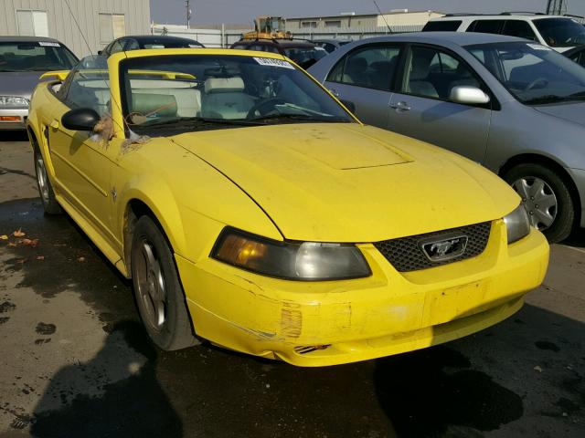 1FAFP44413F395808 - 2003 FORD MUSTANG YELLOW photo 1