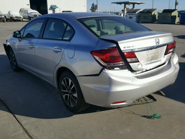 19XFB2F82DE244565 - 2013 HONDA CIVIC EX SILVER photo 3