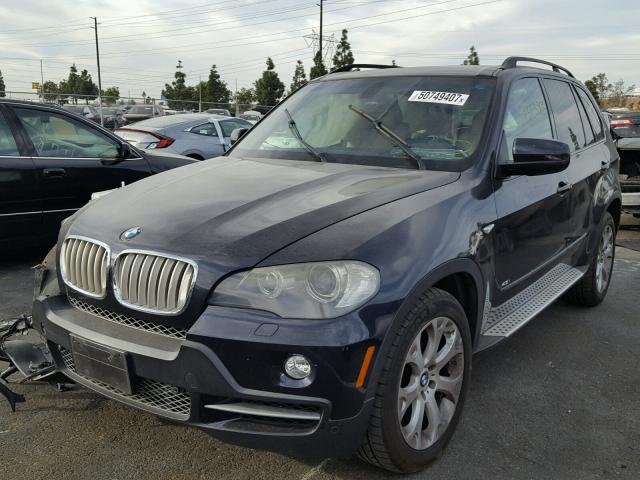 4USFE835X7LY64557 - 2007 BMW X5 4.8I BLUE photo 2