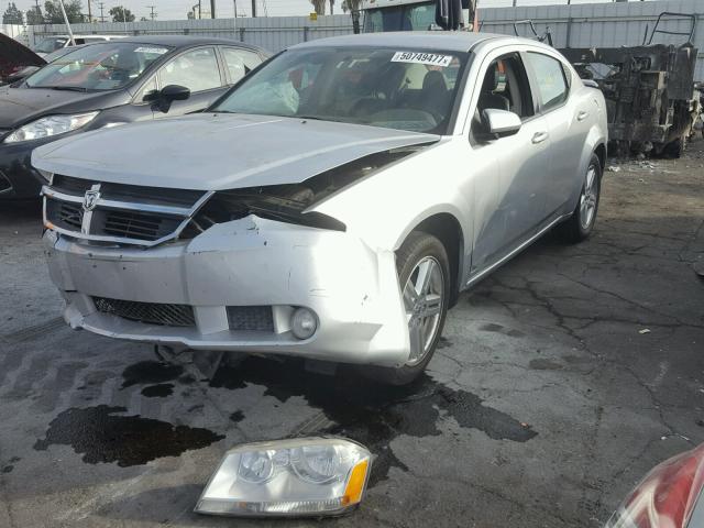 1B3CC5FB7AN198561 - 2010 DODGE AVENGER R/ SILVER photo 2