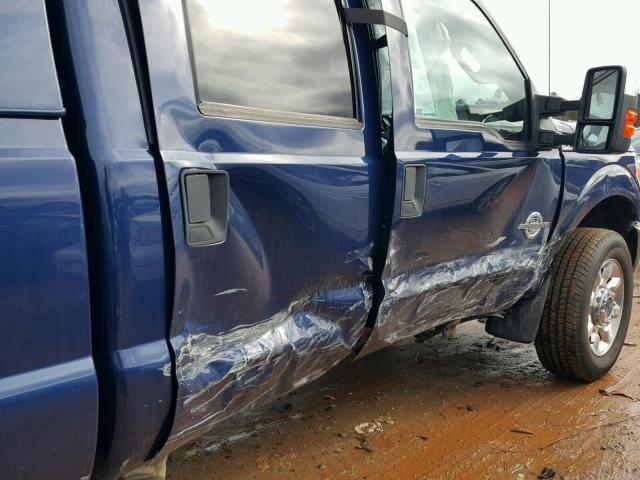 1FT7W2BT0BEB37669 - 2011 FORD F250 SUPER BLUE photo 9