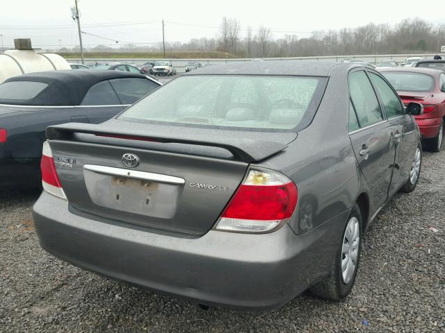 4T1BE32K65U555394 - 2005 TOYOTA CAMRY LE GRAY photo 4